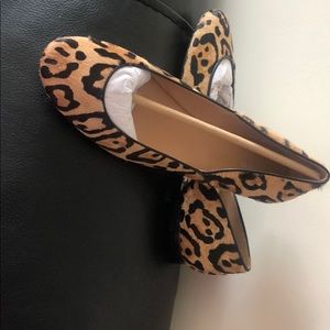 Polo Ralph Lauren Leopard Printed Haircalf flats